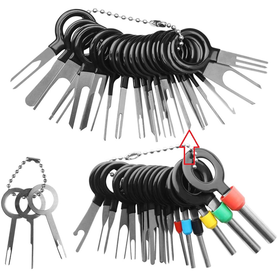 The tool, marked with an arrow — SEAT Leon FR (Mk3)