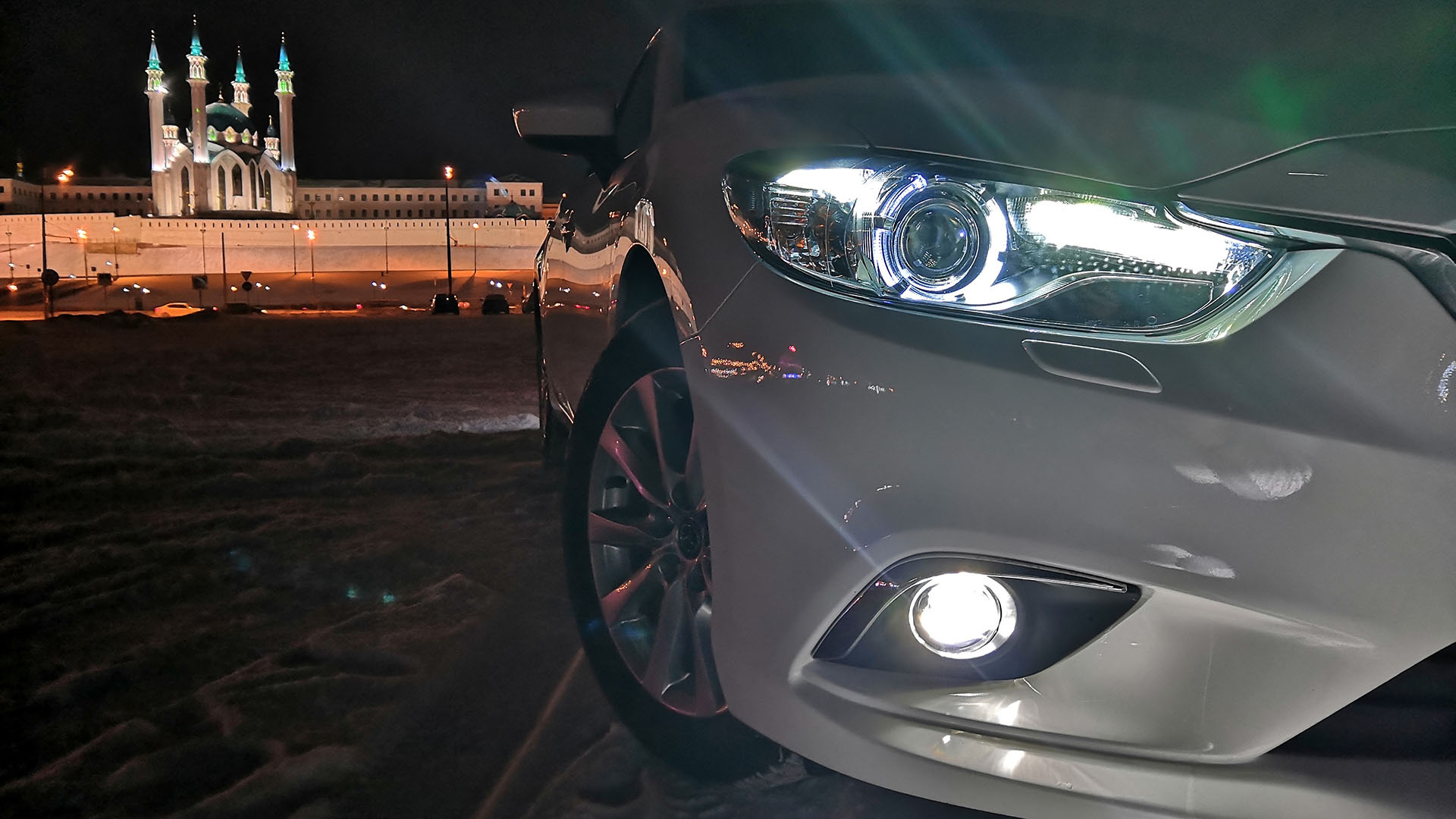 Светодиодные фары led с функцией противотуманных фар mazda 6