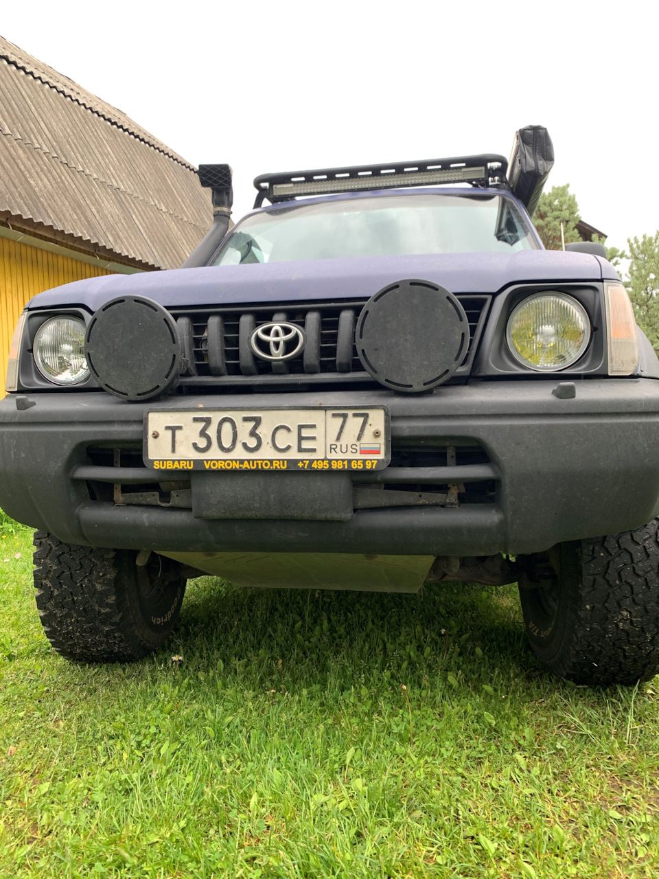 Круглые фары — Toyota Land Cruiser Prado 90-series, 3 л, 1997 года | своими  руками | DRIVE2