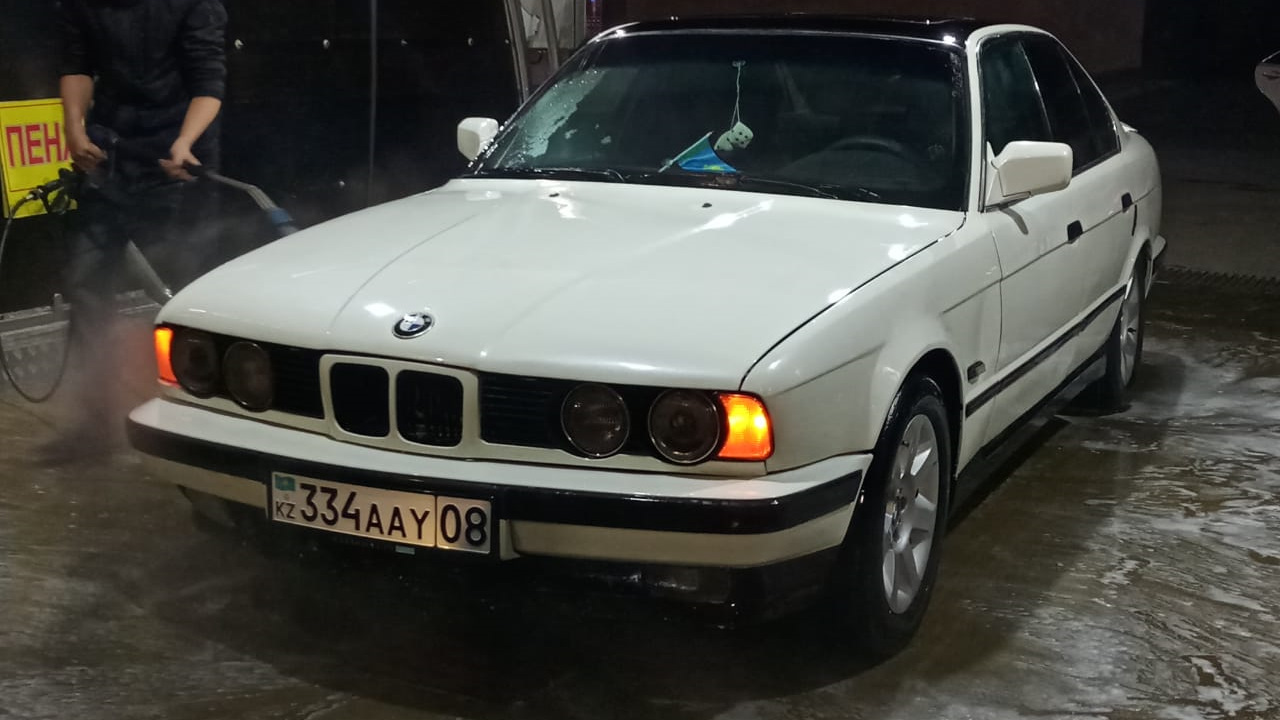 BMW 5 series (E34) 2.5 бензиновый 1991 | Белый жемчуг на DRIVE2