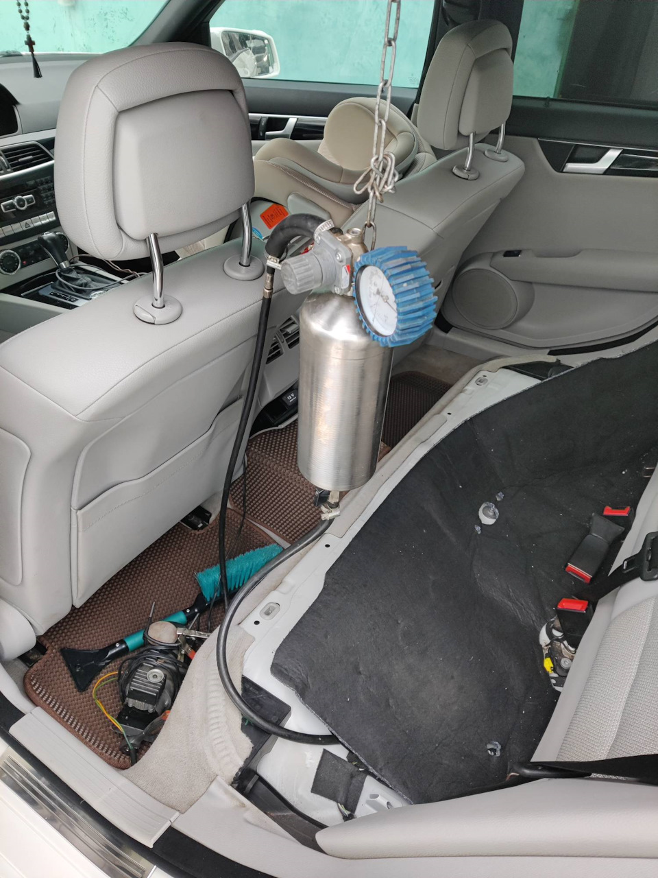 Mercedes-Benz C-Класс III (W204) промывка форсунок/инжектора без снятия ...