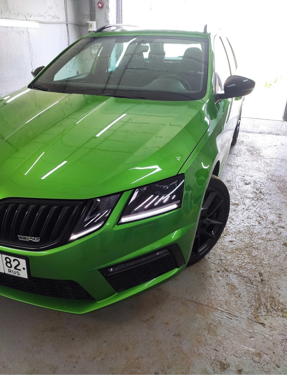 Octavia A7 FL RS. RDKS, подсветка Skoda. — DRIVE2