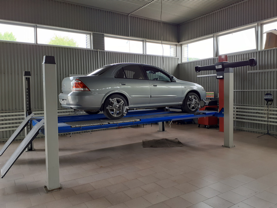 Регулировка схождения… — Nissan Almera Classic (B10), 1,6 л, 2008 года ...