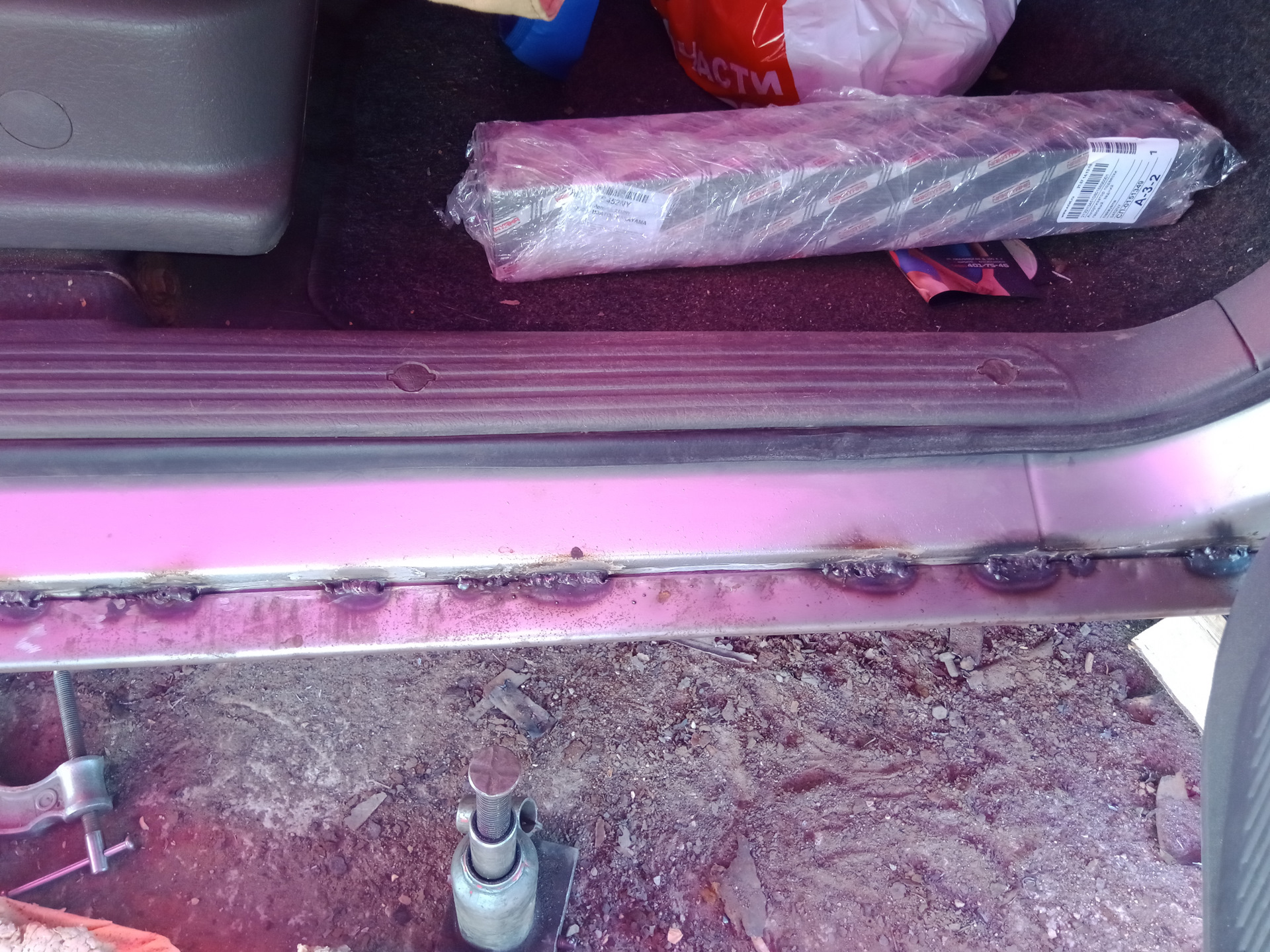 Ремонт рамы и кузова — KIA Sportage (1G), 2 л, 2003 года | своими ...