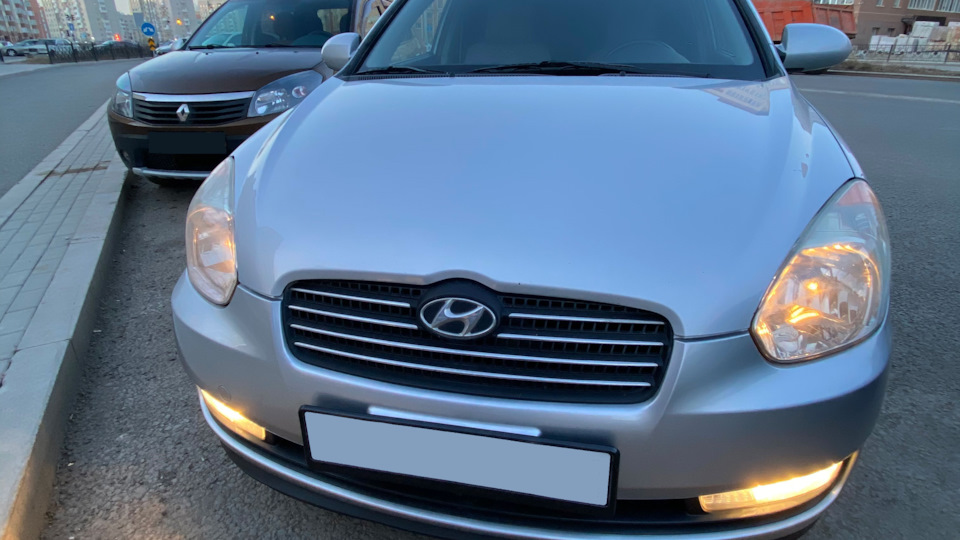 Замена масла Shell Helix Ultra 5w30 — Hyundai Accent (3G), 1,6 л, 2007 ...