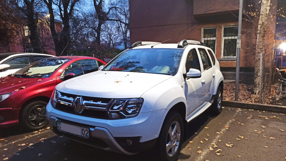 Рейлинги Рено Дастер (Renault Duster) 2011_2015 черный, Ficopro R44-B ...