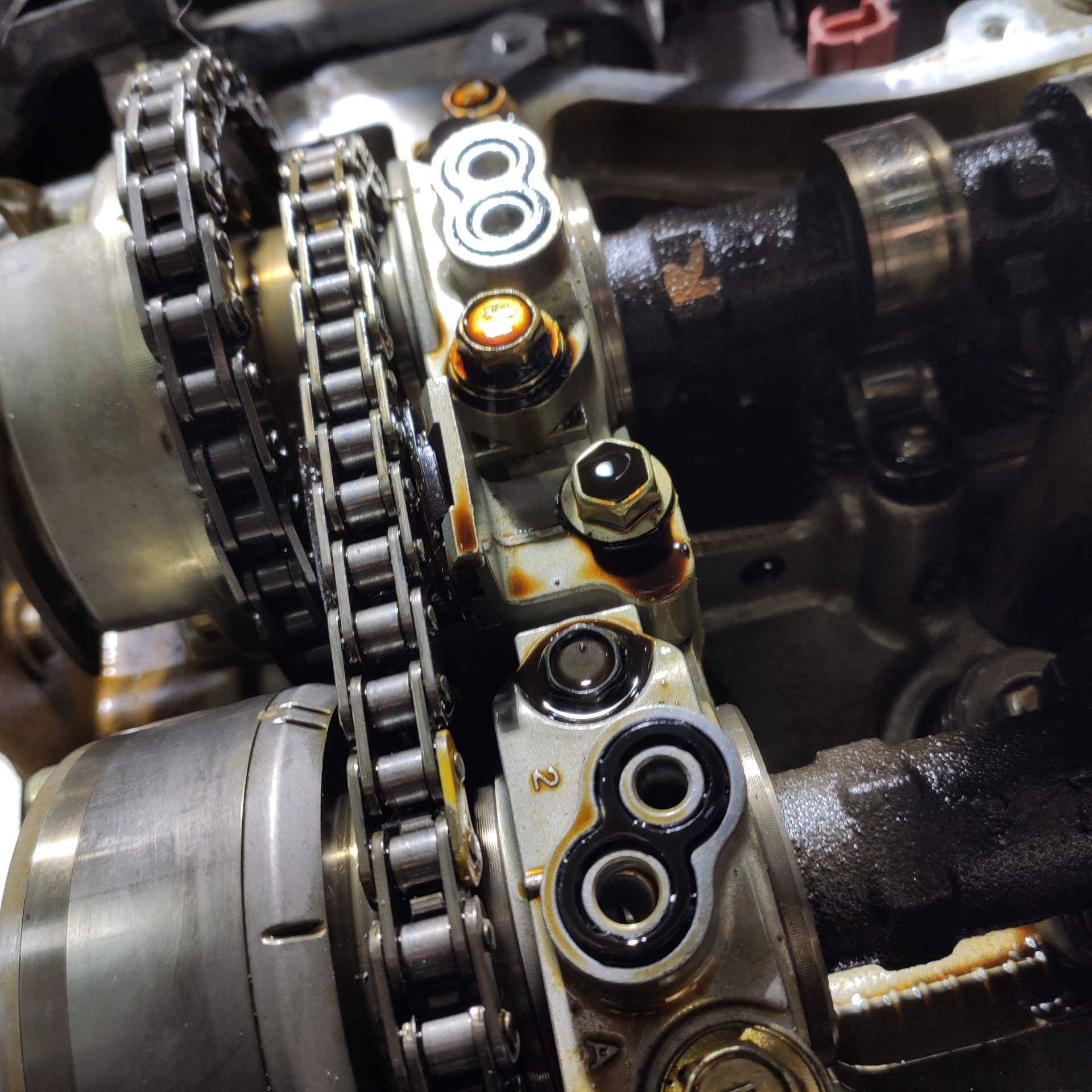 Замена уплотнительных резинок на передней клапанной крышке, 2gr-fe ...