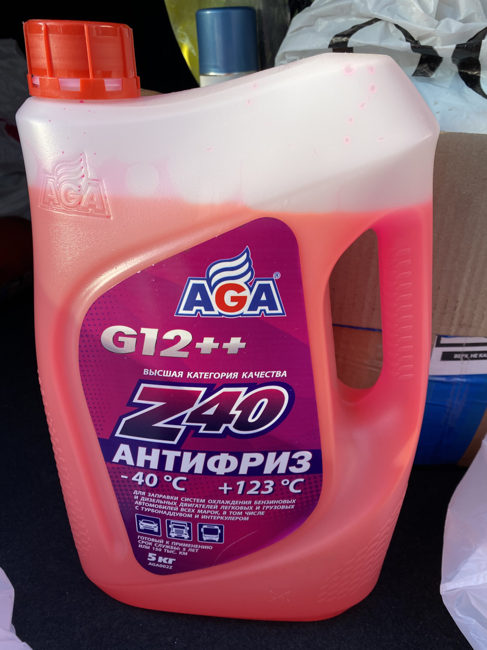 AGA002Z Антифриз Z-40 красный(5л) 002Z AGA | Запчасти на DRIVE2