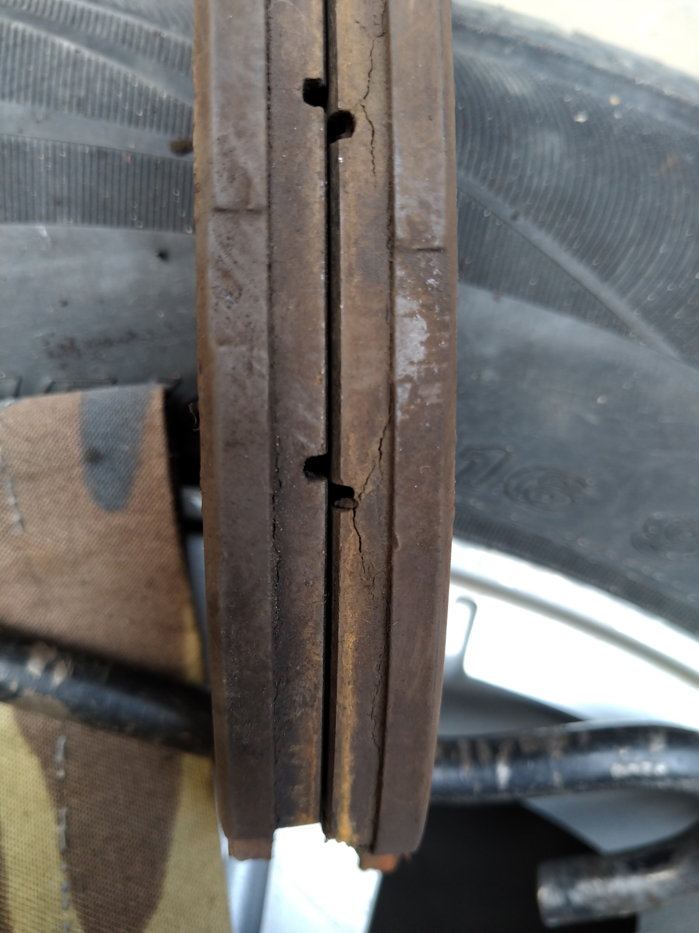 Передние тормоза Галант 9 — Mitsubishi Galant (9G), 2,4 л, 2008 года ...