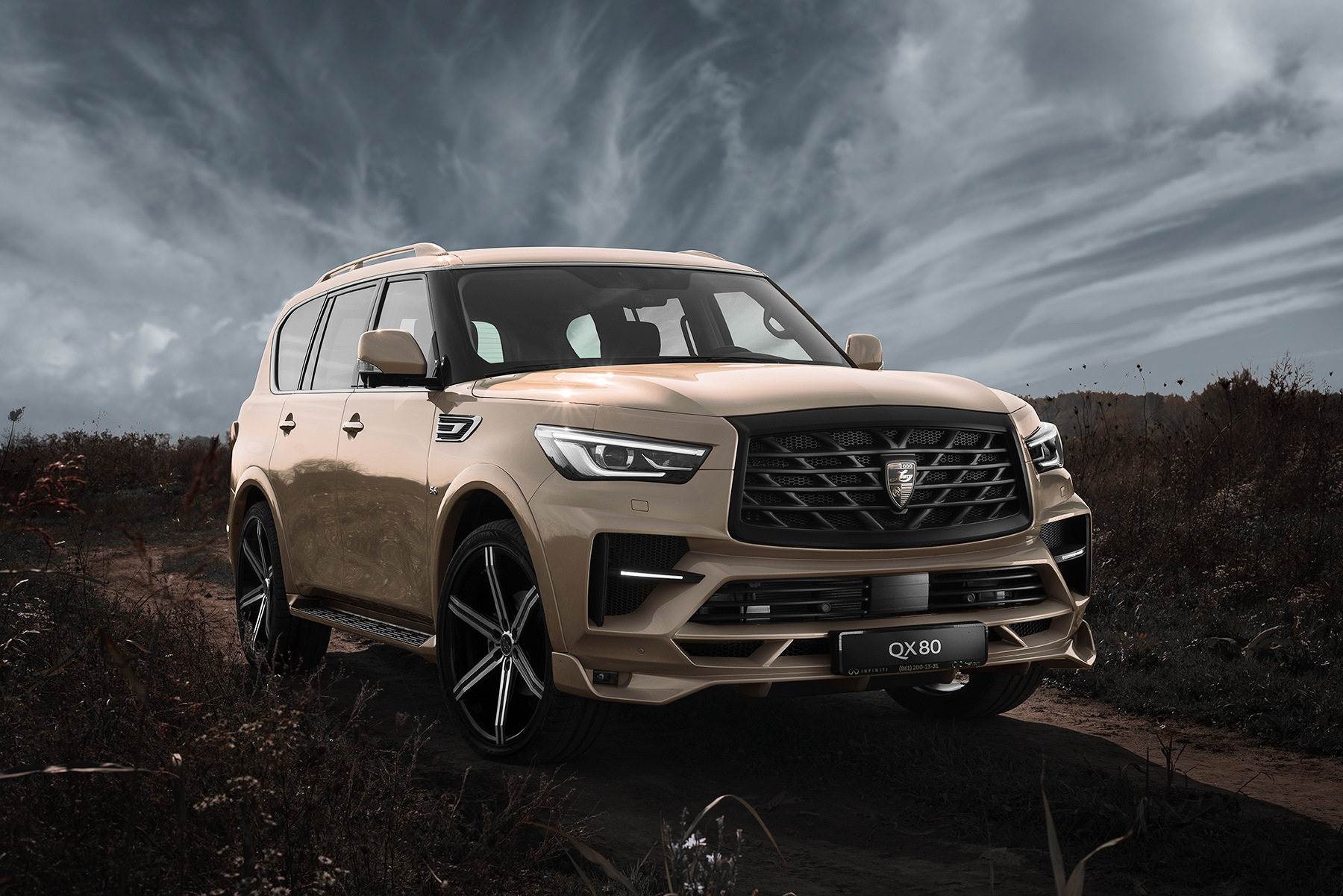 Сколько литров у Infiniti QX 80