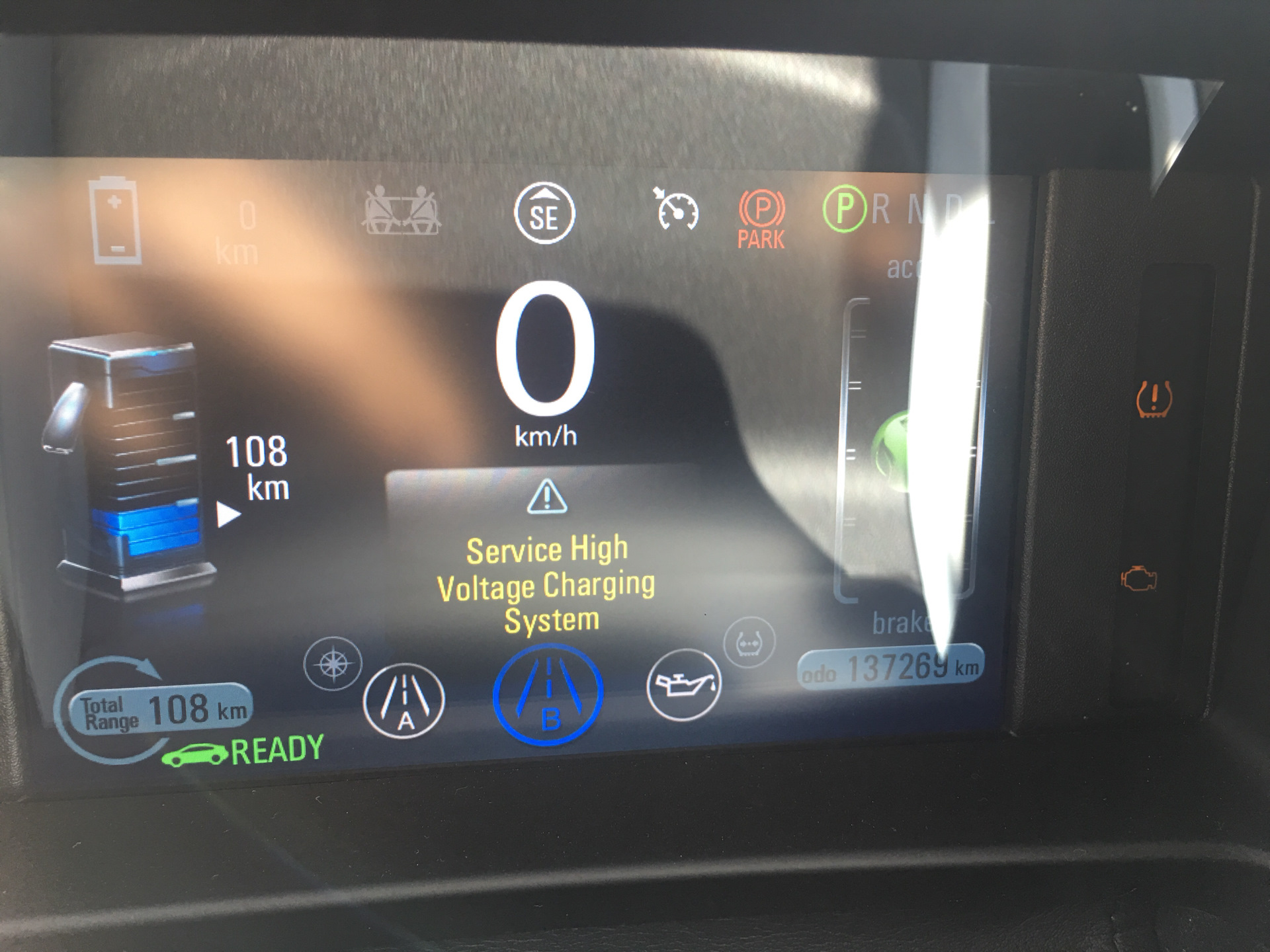 2015 chevy volt service high voltage charging system