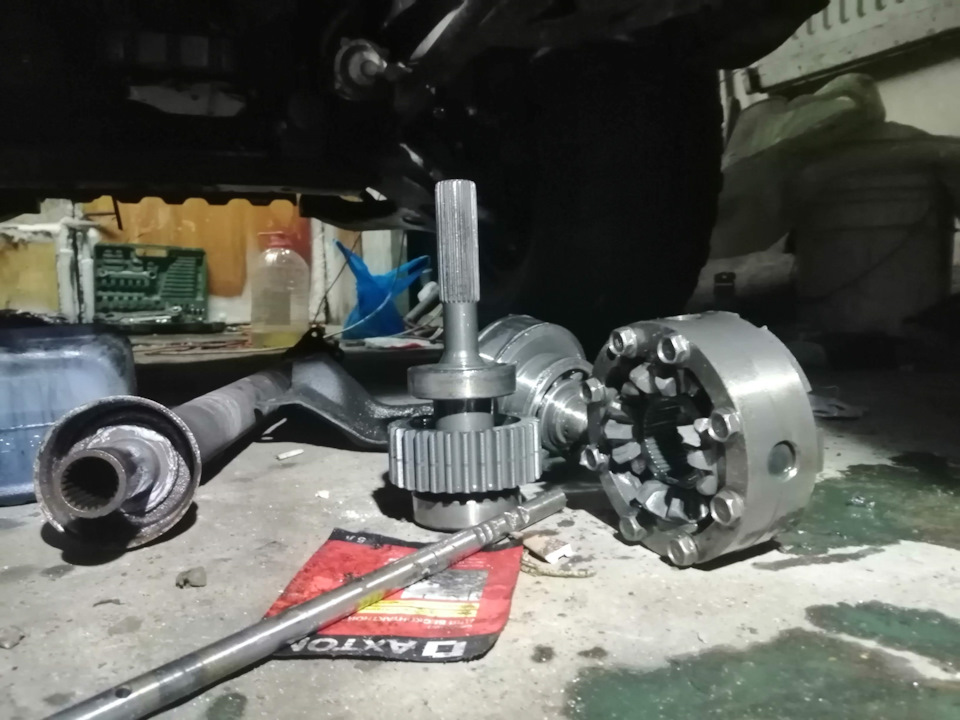 Укорачивание цепи раздатки, без снятия — Mitsubishi Pajero (2G), 2,5 л ...