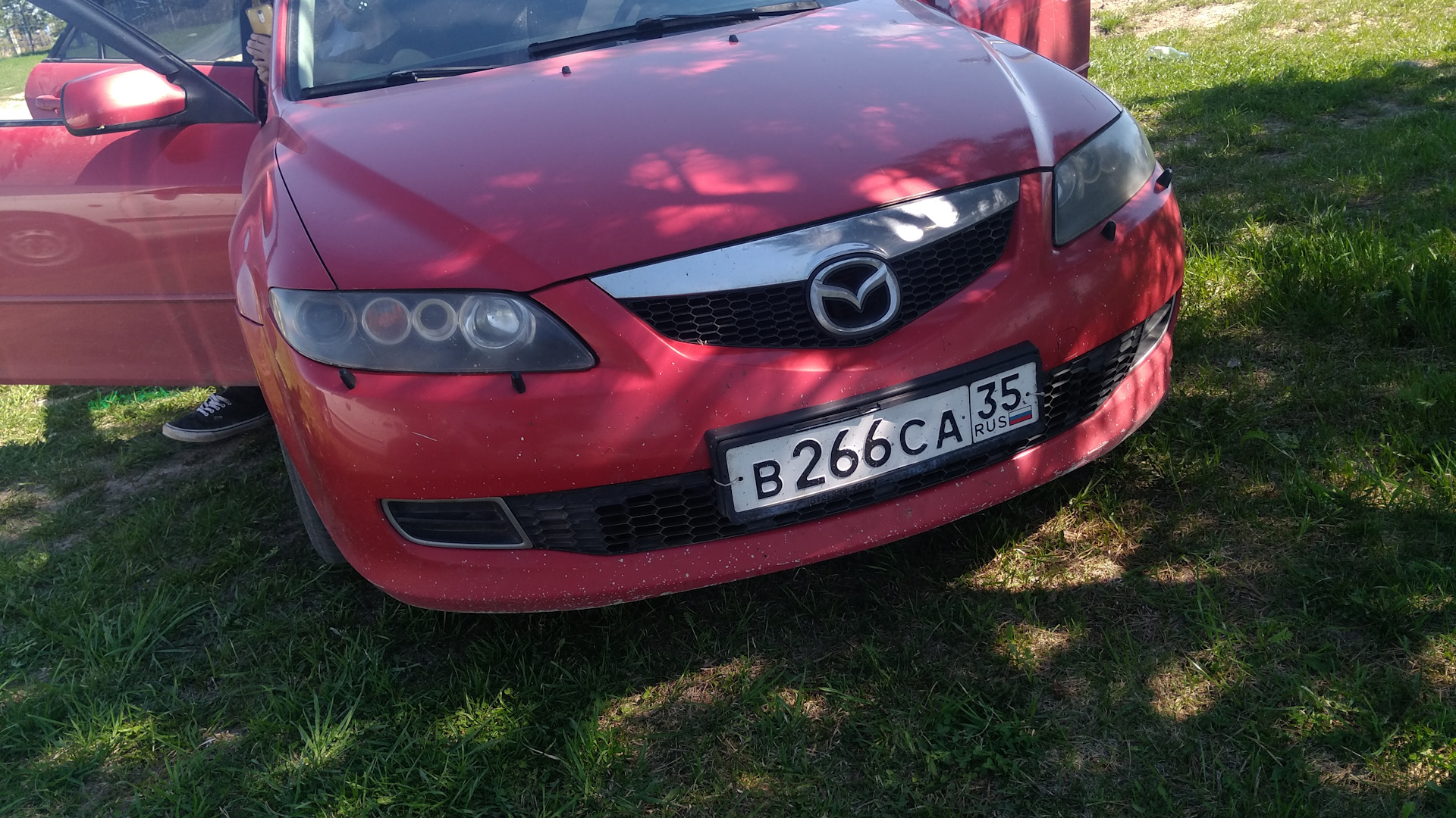 Mazda 6 (1G) GG 1.8 бензиновый 2006 | Красная стоковая на DRIVE2