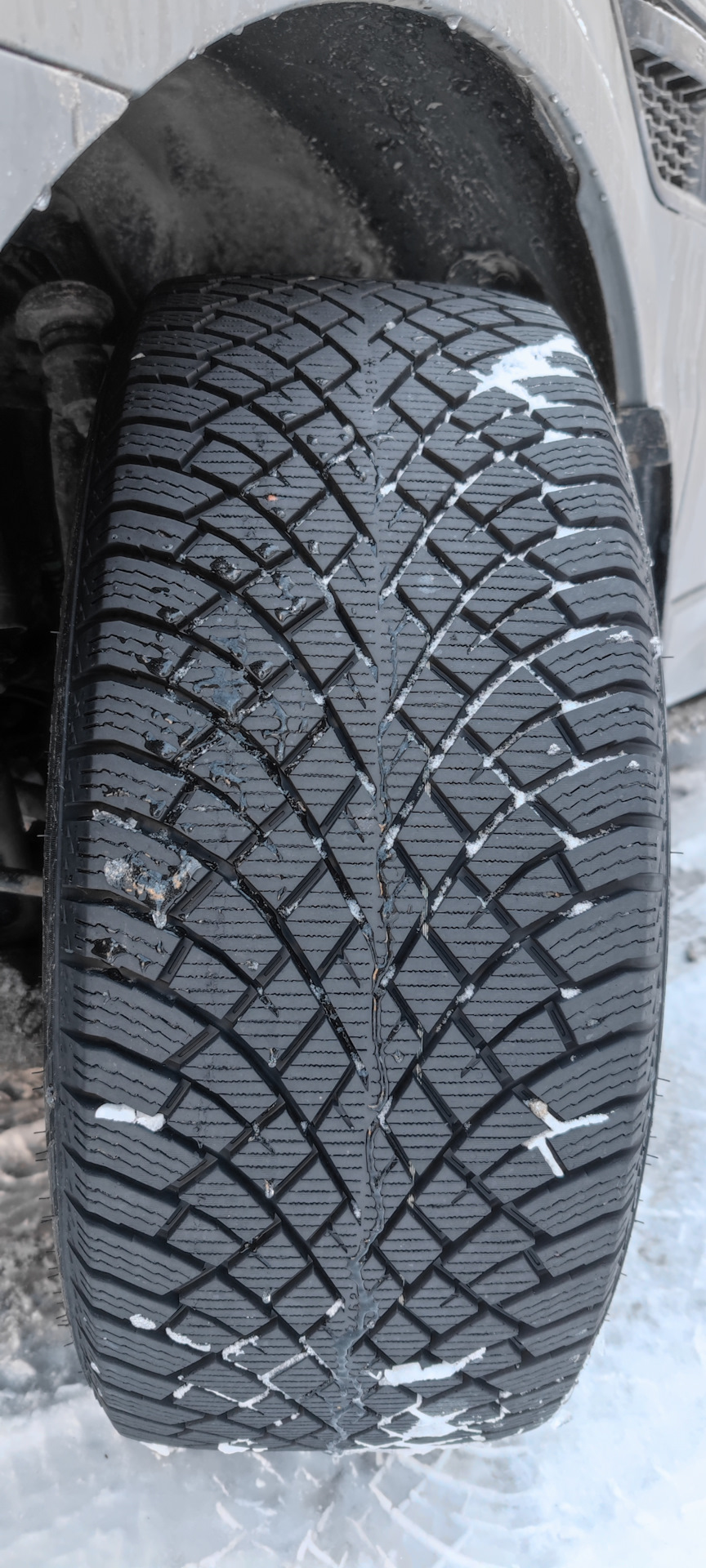 Отзыв о зимних шинах Nokian Hakkapeliitta R5 — Land Rover Range Rover Sport  (1G), 3 л, 2010 года | шины | DRIVE2