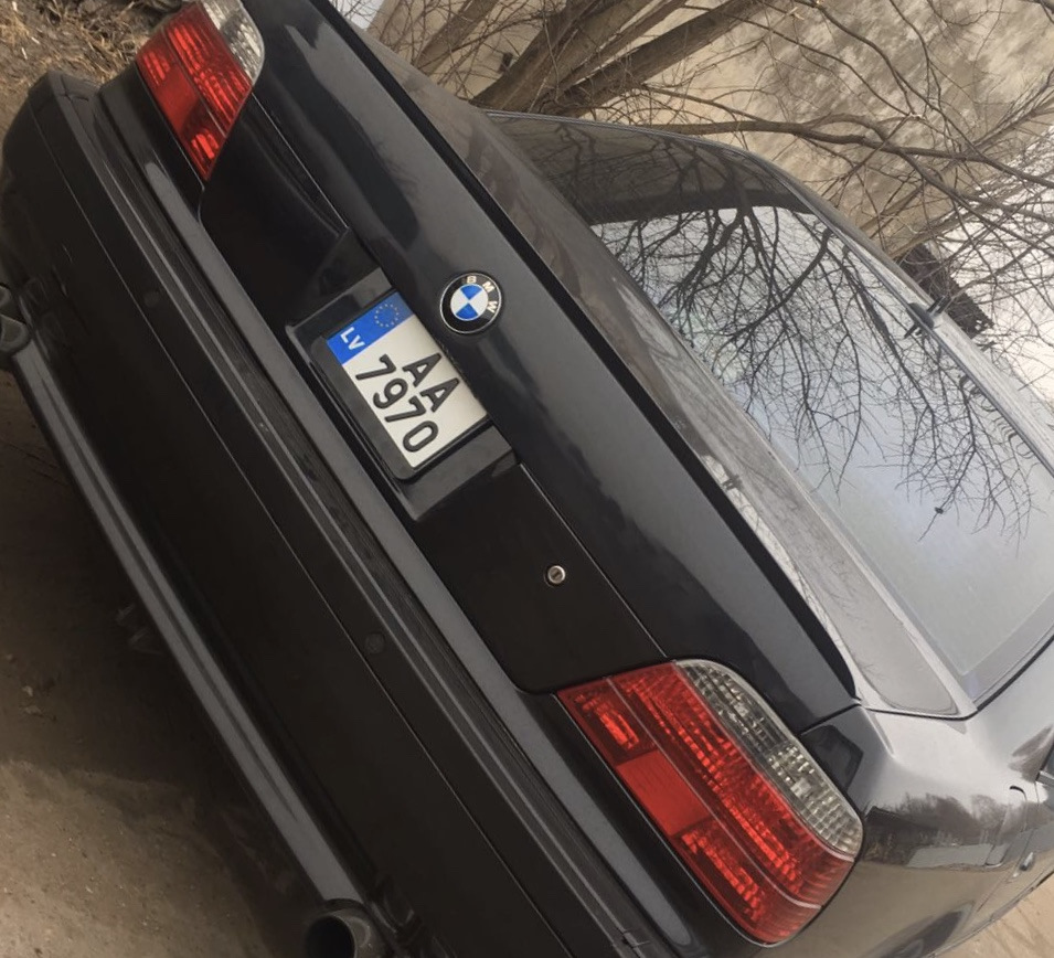 гос. номера чуть меньше америкосовских ))) — BMW 5 series (E39), 2,8 л,  1996 года | тюнинг | DRIVE2