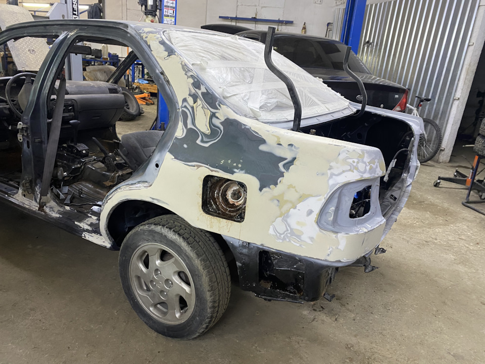 Ремонт кузова эпоксидной смолой и стеклотканью продолжается👨‍🔧 — Nissan ...