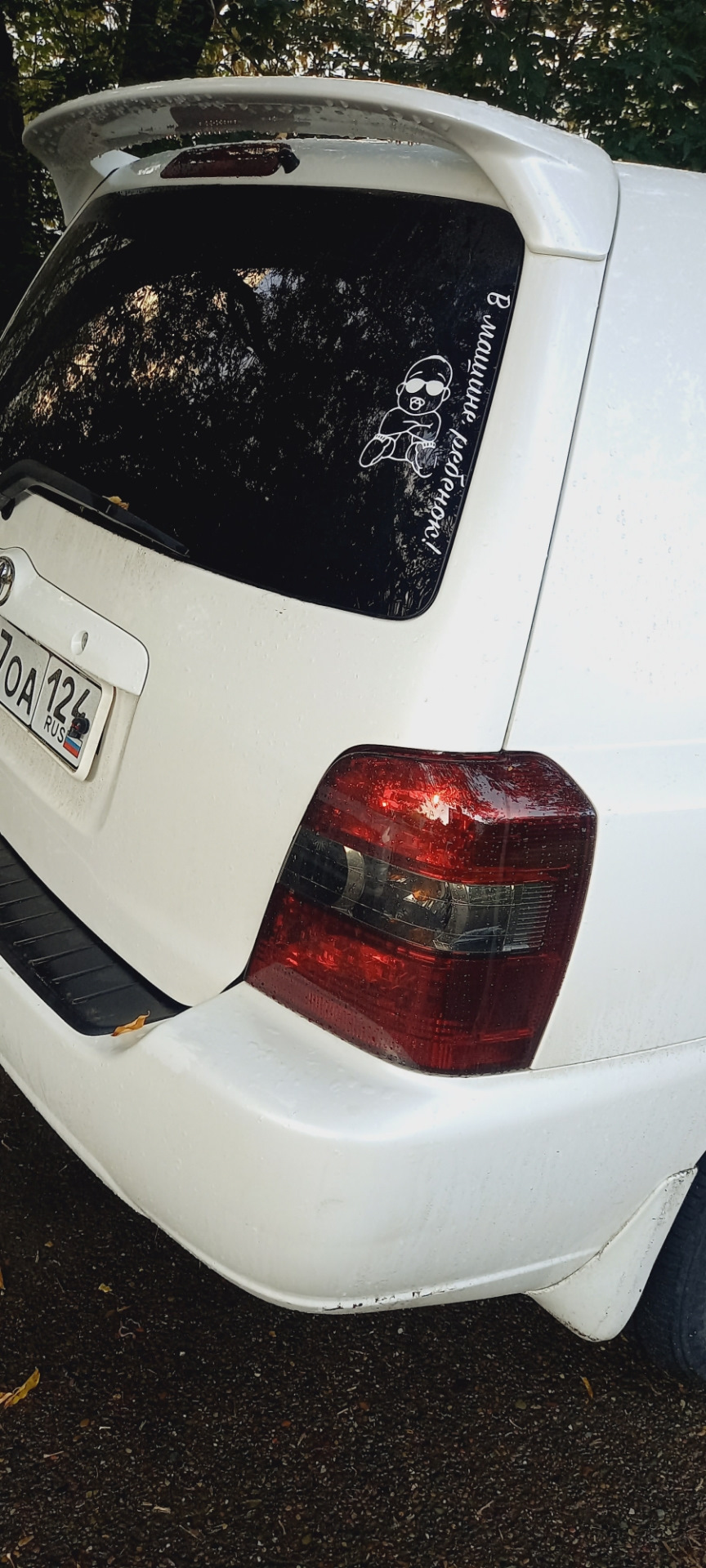 Покрытие лаком фар и фонарей — Toyota Kluger, 2,4 л, 2004 года ...