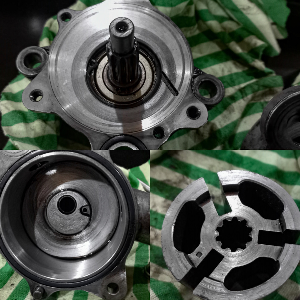 Выполнил чистку деталей вакуумного насоса. — Mitsubishi Pajero (1G)