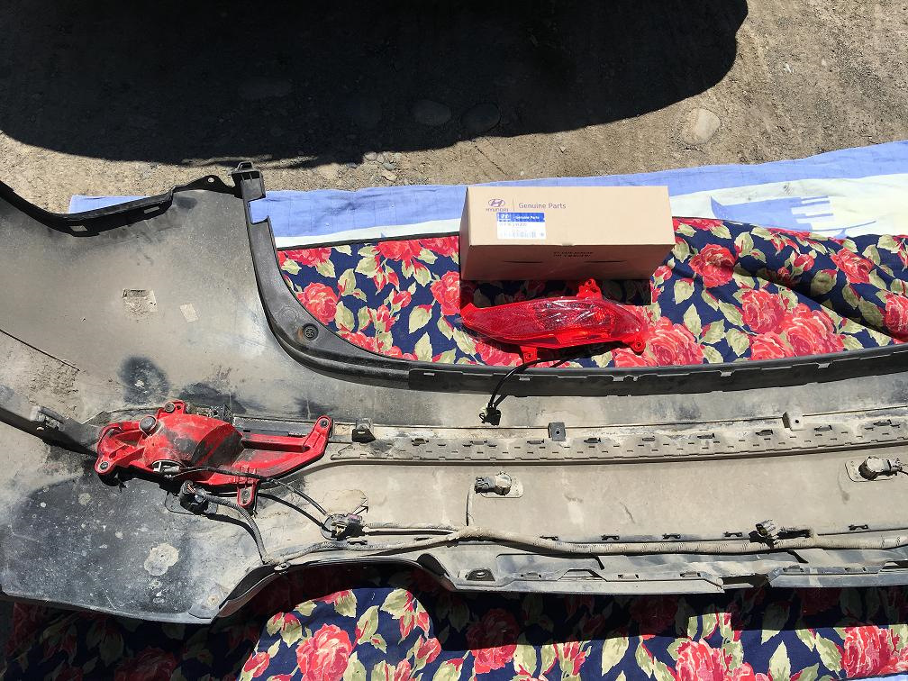 Замена заднего подфарника на новый — Hyundai Santa Fe (3G), 2,2 л, 2014 ...