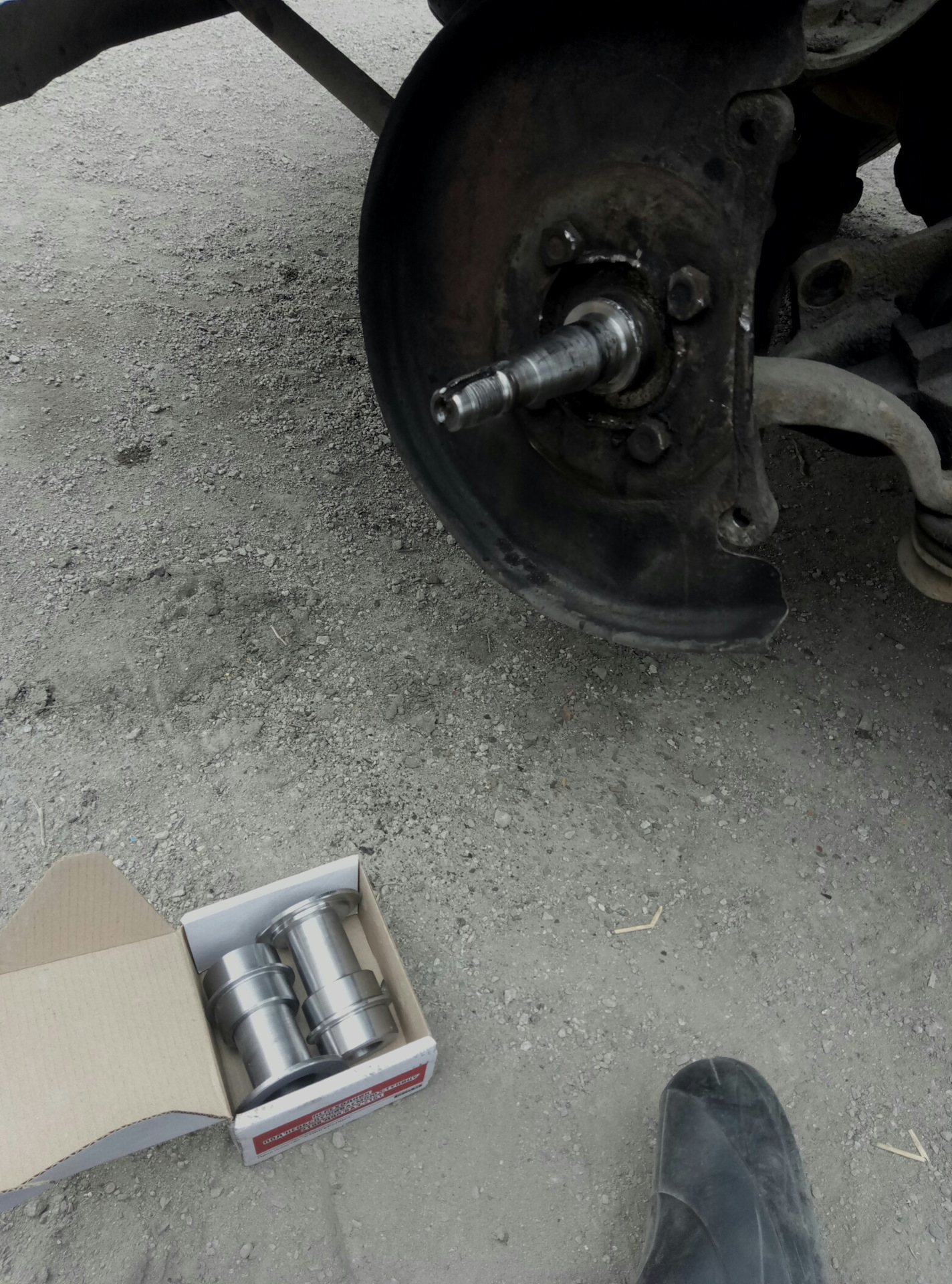 установка ступицы