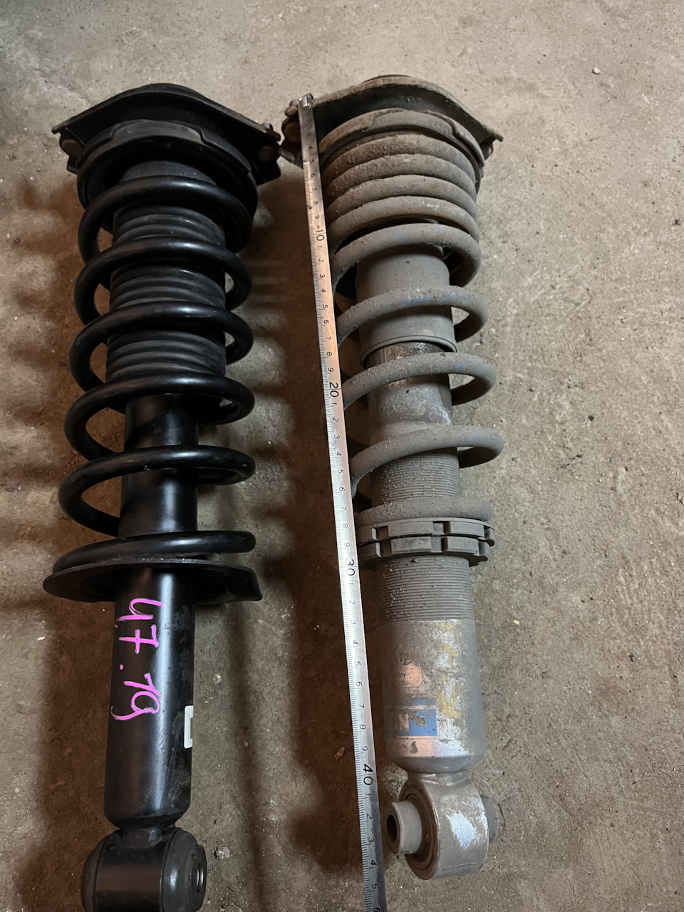 Сравнение новой задней стойки и заднего койловера. — Subaru Impreza (GJ/GP)