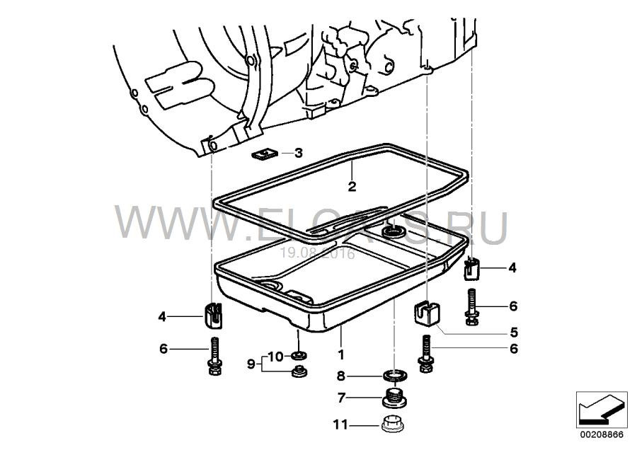 АКПП ZF 4HP22, 4HP24 крепления поддона ягуар XJ40 XJ300 — Jaguar XJ6 ...