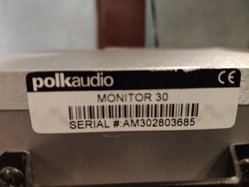 Polk audio monitor 30 hot sale speakers