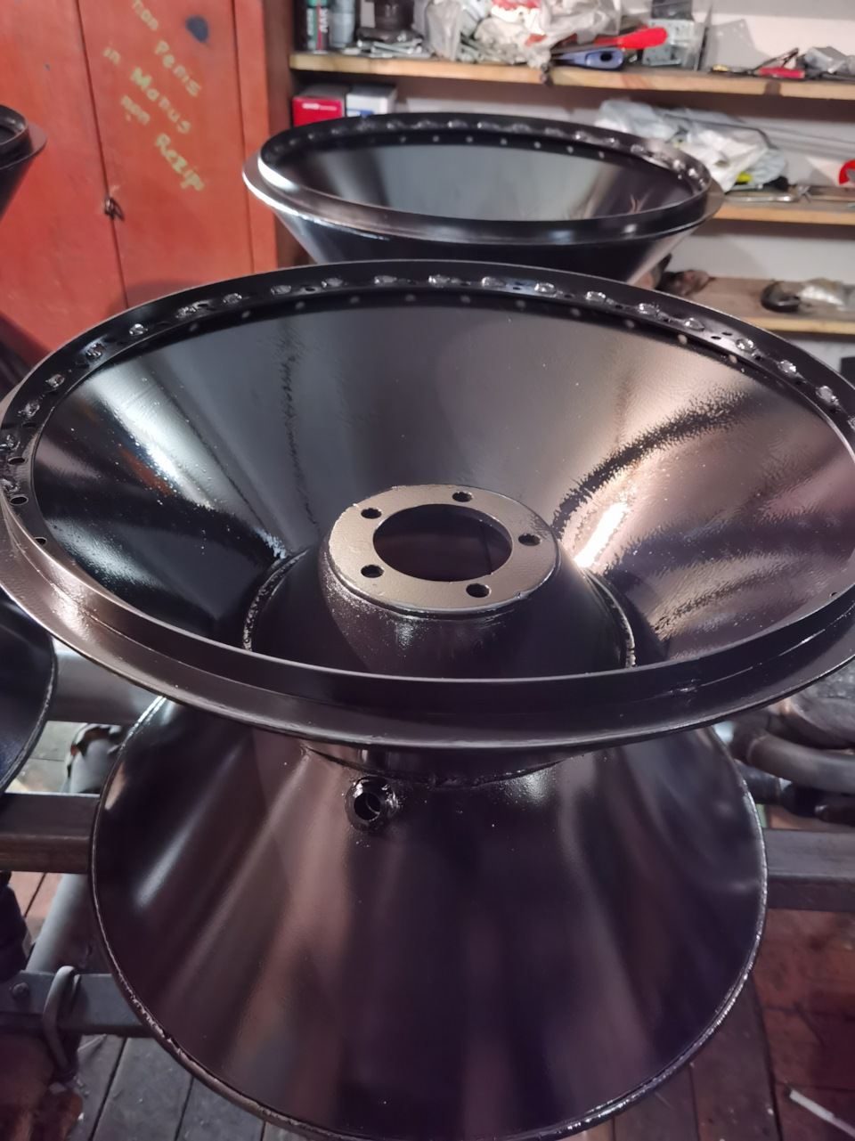 Проект "Хищник". Покраска дисков — ЛуАЗ 969, 1,7 л., 1991 года | своими ...