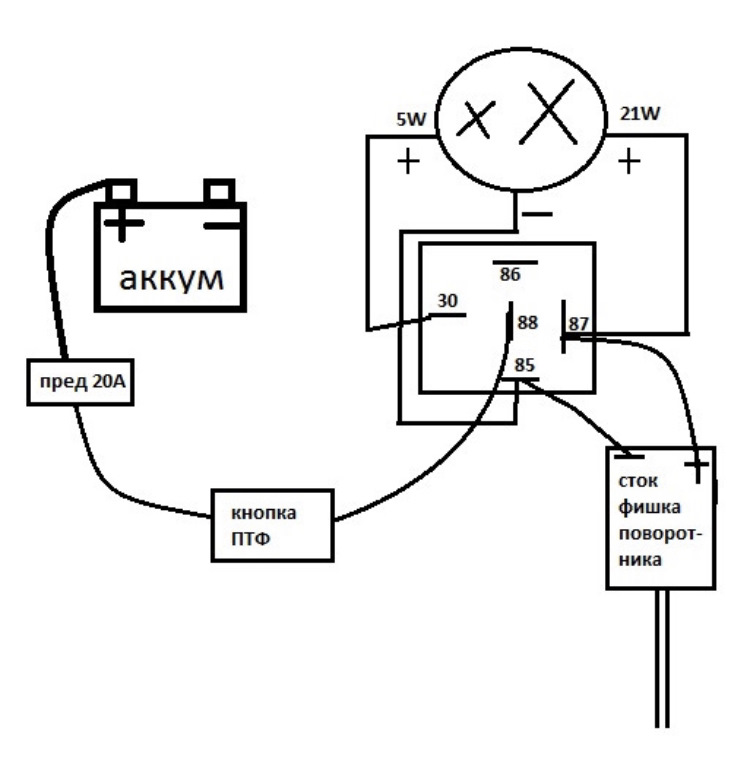 Схема американок через 5 контактное