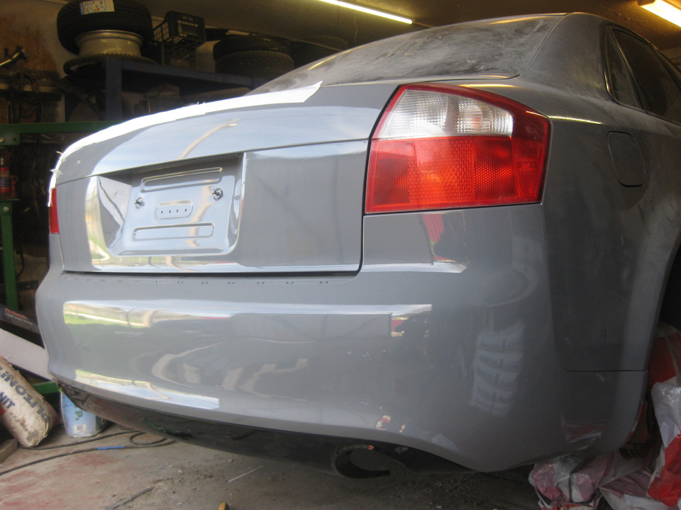 Задний бампер. — Audi A4 (B6), 1,8 л, 2002 года | тюнинг | DRIVE2