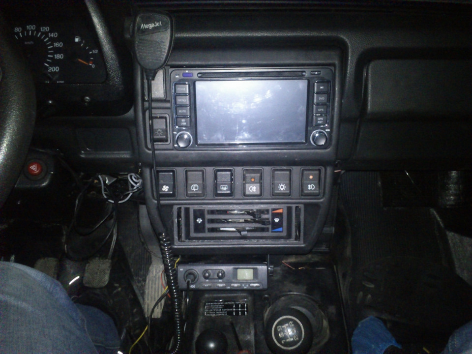 2дин 2din магнитола с GPS и камерой заднего хода в ниву. Моя версия ...