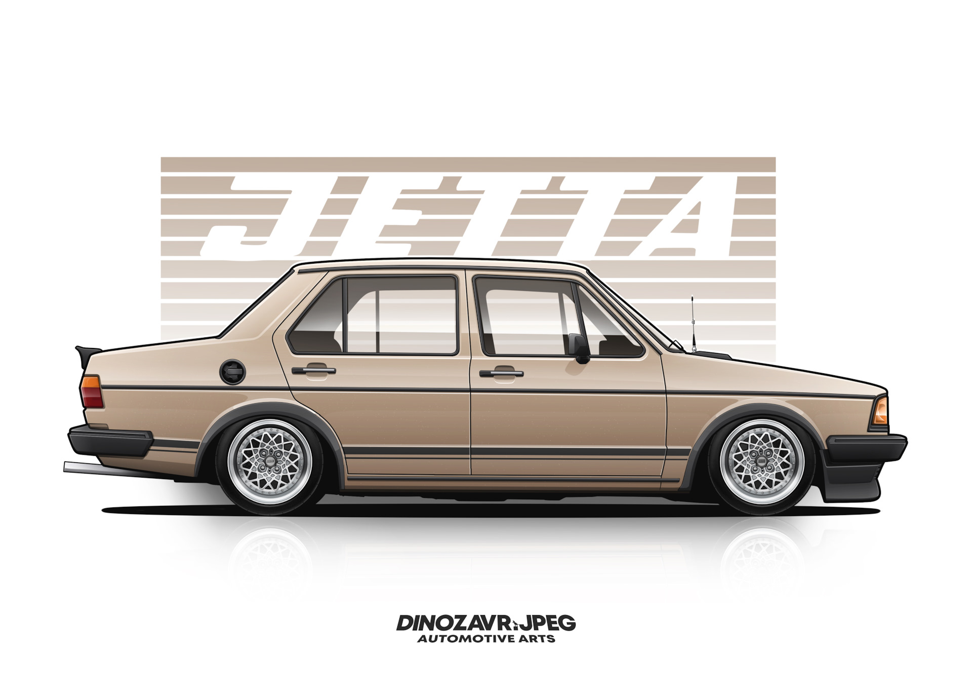 Иллюстрация джетты от Динозавр.джипэг — Volkswagen Jetta I, 1,3 л, 1983  года | фотография | DRIVE2