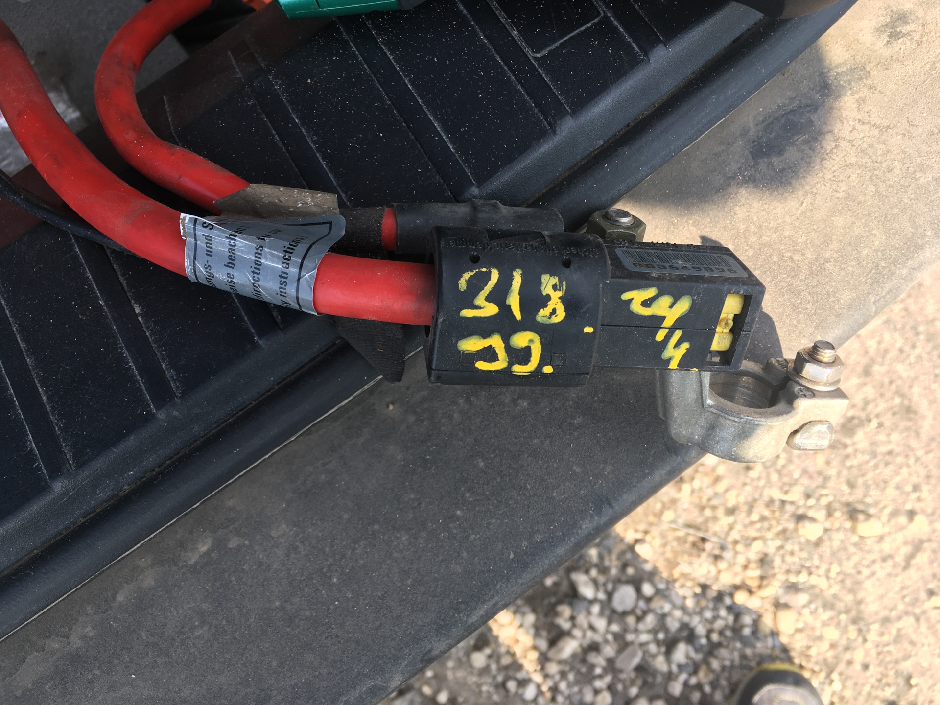 Ремонт клеммы АКБ с пиропатроном. — BMW 3 series Touring (E46), 2 л ...