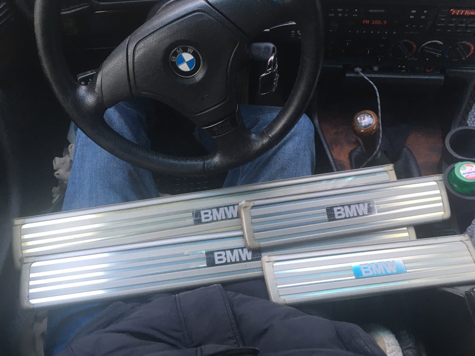 Рестайлинговые накладки порогов — BMW 5 series (E34), 2,8 л, 1995 года ...
