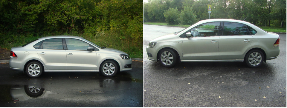 Вид Полины Valeri-евны после процедуры занижения. — Volkswagen Polo Sedan