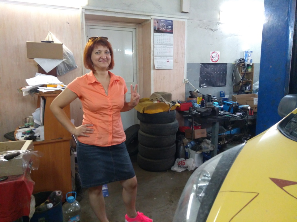 Ксюха помогала морально :) — KIA Picanto (2G)