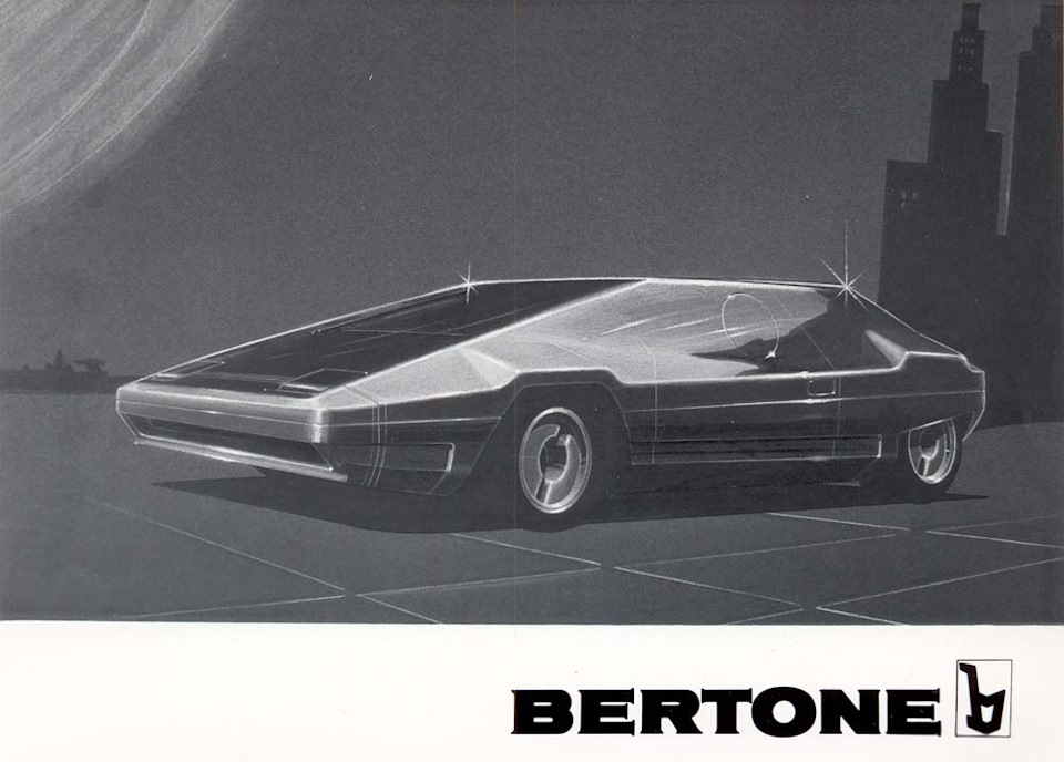 Bertone Lancia Stratos Zero Concept чертежи