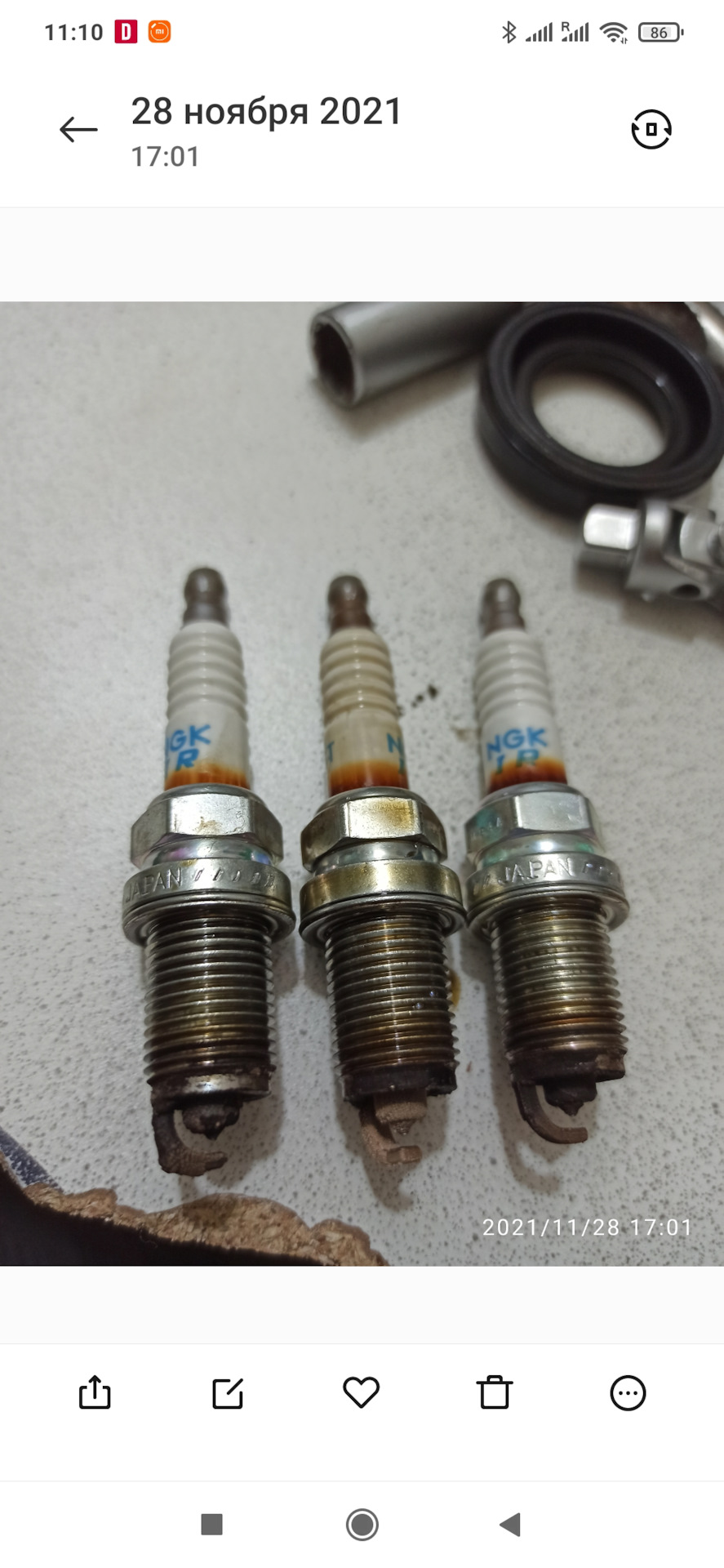 Чистка маслоотделителя в клапанной крышке и замена свечей. — Toyota ...