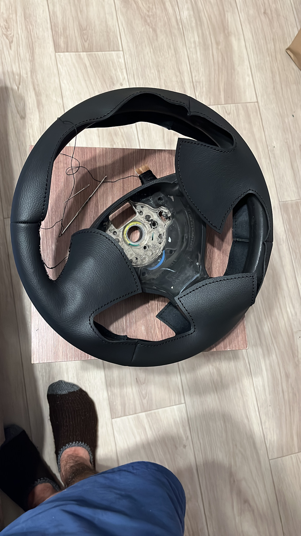 Оплетка на руль — Volkswagen Jetta V, 1,6 л, 2006 года | аксессуары ...