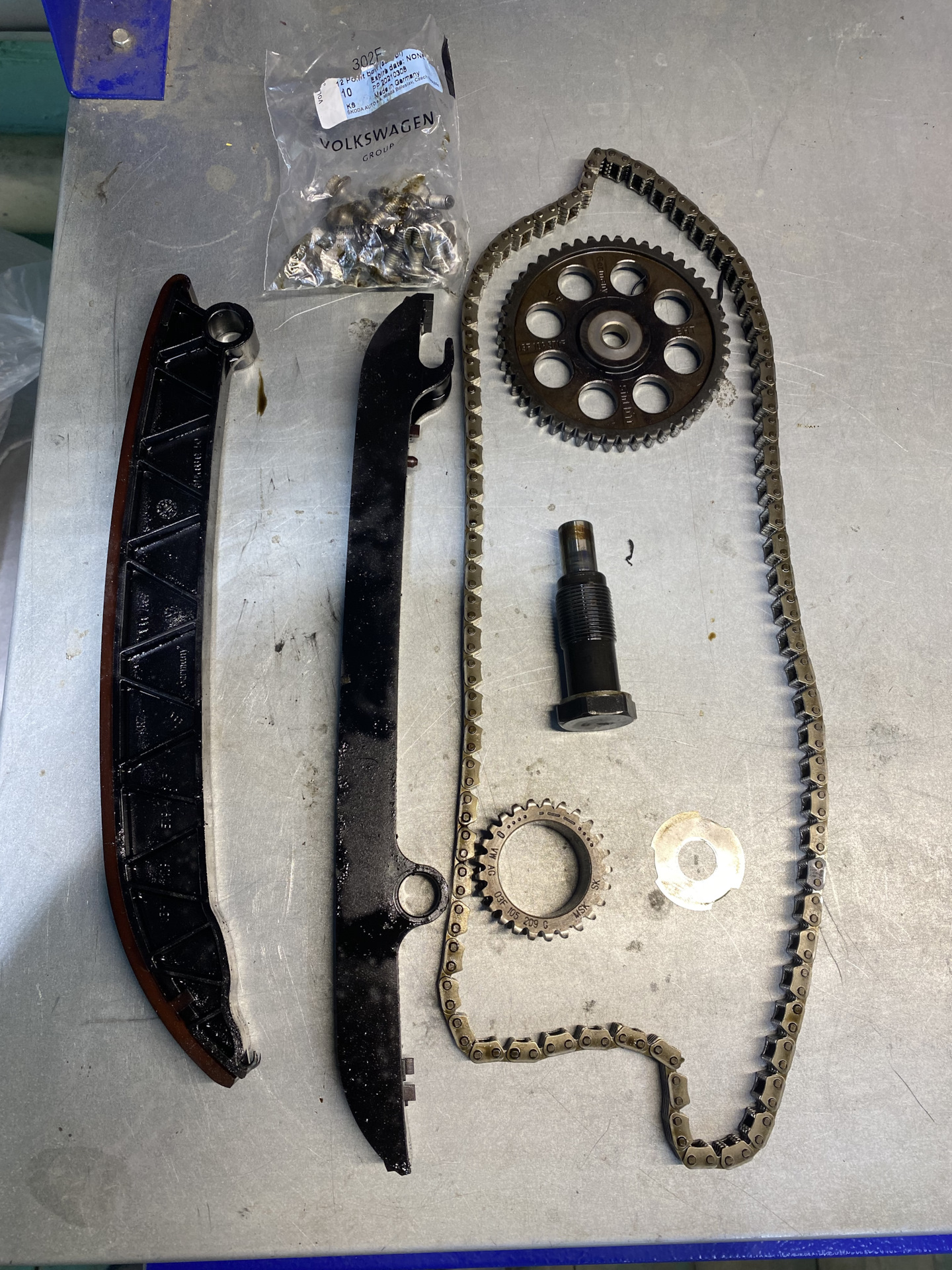 Замена цепи ГРМ на Yeti 1.2 CBZB — Skoda Yeti, 1,2 л, 2013 года ...