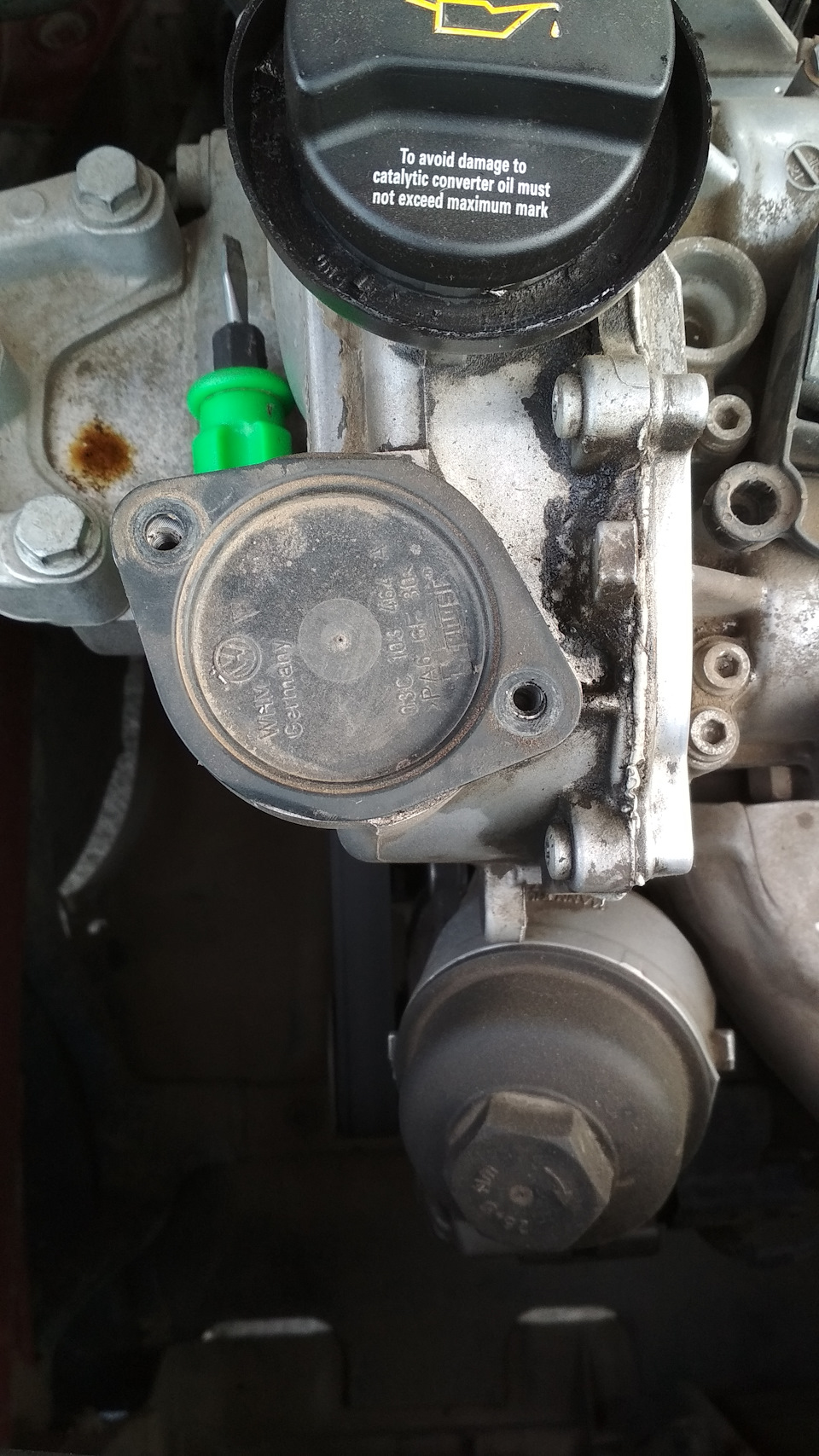 Чистка маслоотделителя 1,2л 12v azq/bme — Skoda Fabia Sedan, 1,2 л ...