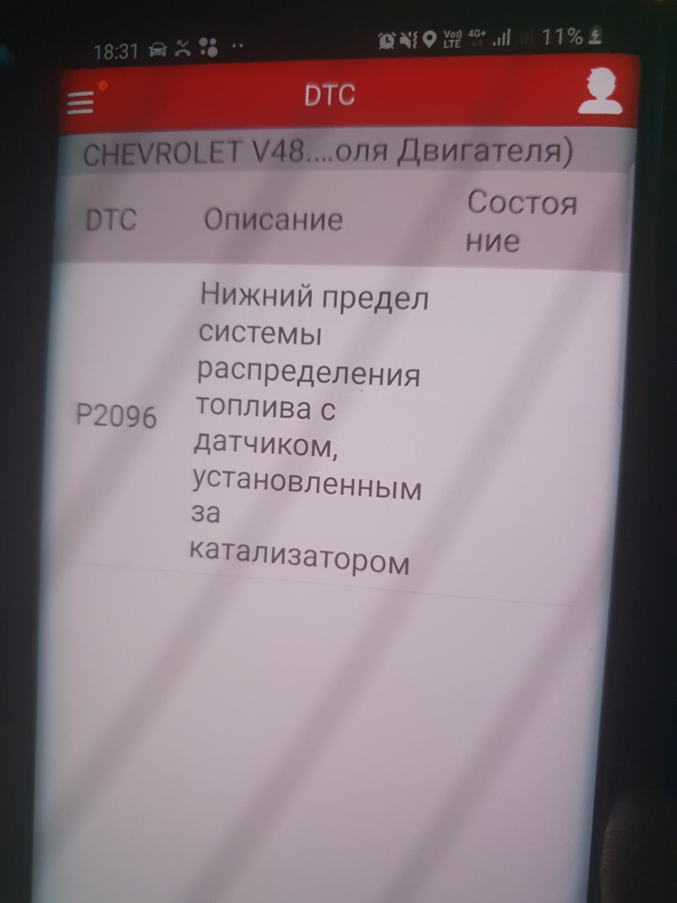 Ошибка p2096! Помогите, никаких симптом нету все работает исправно ...