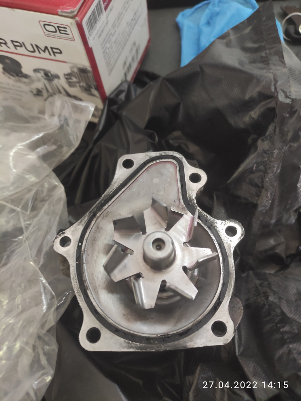 Замена помпы и роликов — Toyota Estima (III), 2,4 л, 2006 года | визит ...