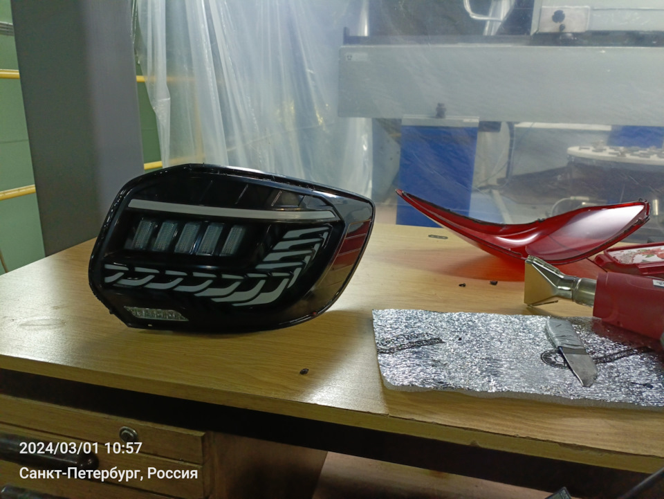 Доработка задних тюнингованных фонарей Гранта фл — Lada Гранта Лифтбек ...