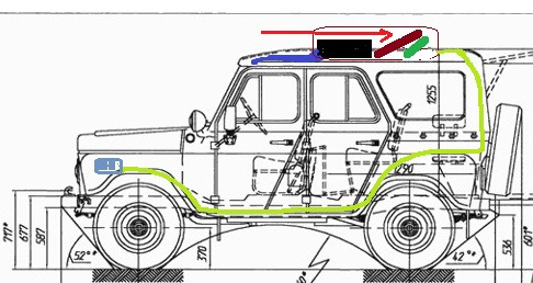 Уаз 3151 чертеж