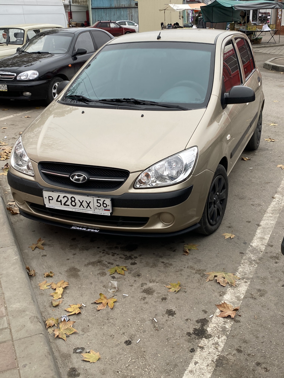 Губа Samurai — Hyundai Getz, 1,4 л, 2008 года | стайлинг | DRIVE2