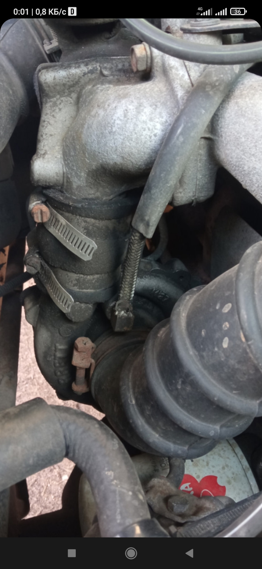 Патрубок турбины портер 1 — Hyundai Porter (3G), 2,5 л, 2008 года ...