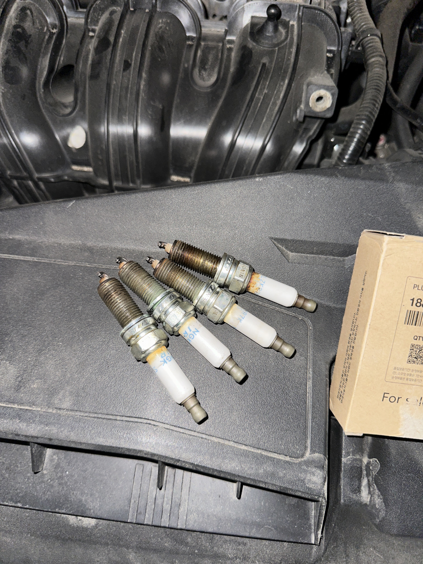 Замена свечей зажигания. — Hyundai Sonata VIII (DN8), 2,5 л, 2020 года ...