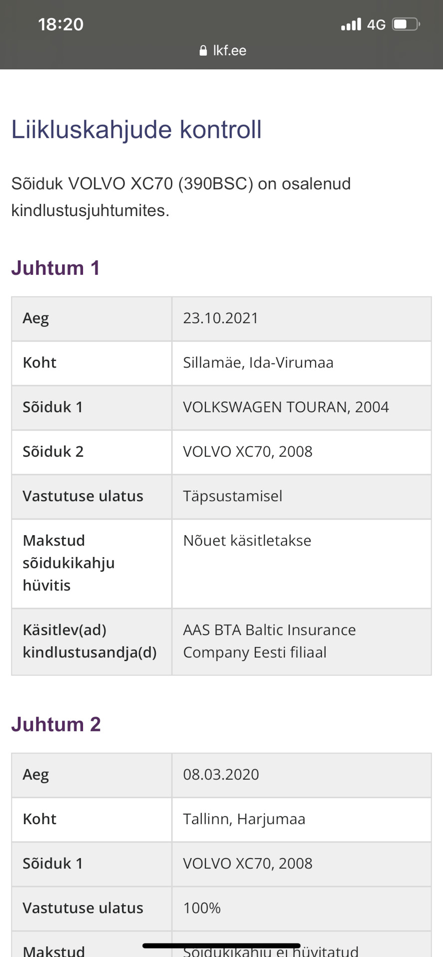 Как работает страховка в Европе. — Volvo XC70 III, 2,4 л, 2008 года | ДТП |  DRIVE2