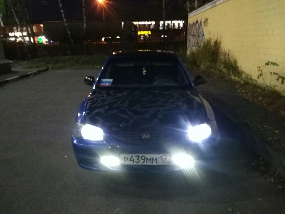 Новый лобаш — Hyundai Accent (2G), 1,5 л, 2003 года | визит на сервис ...